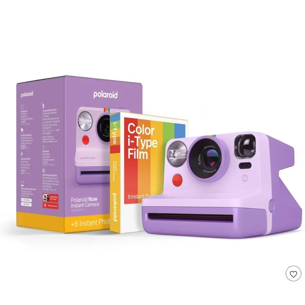 Polaroid Now Instant Camera - Lavender Purple and Pink